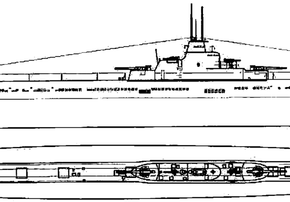 Подводная лодка СССР K-class [Submarine] - чертежи, габариты, рисунки